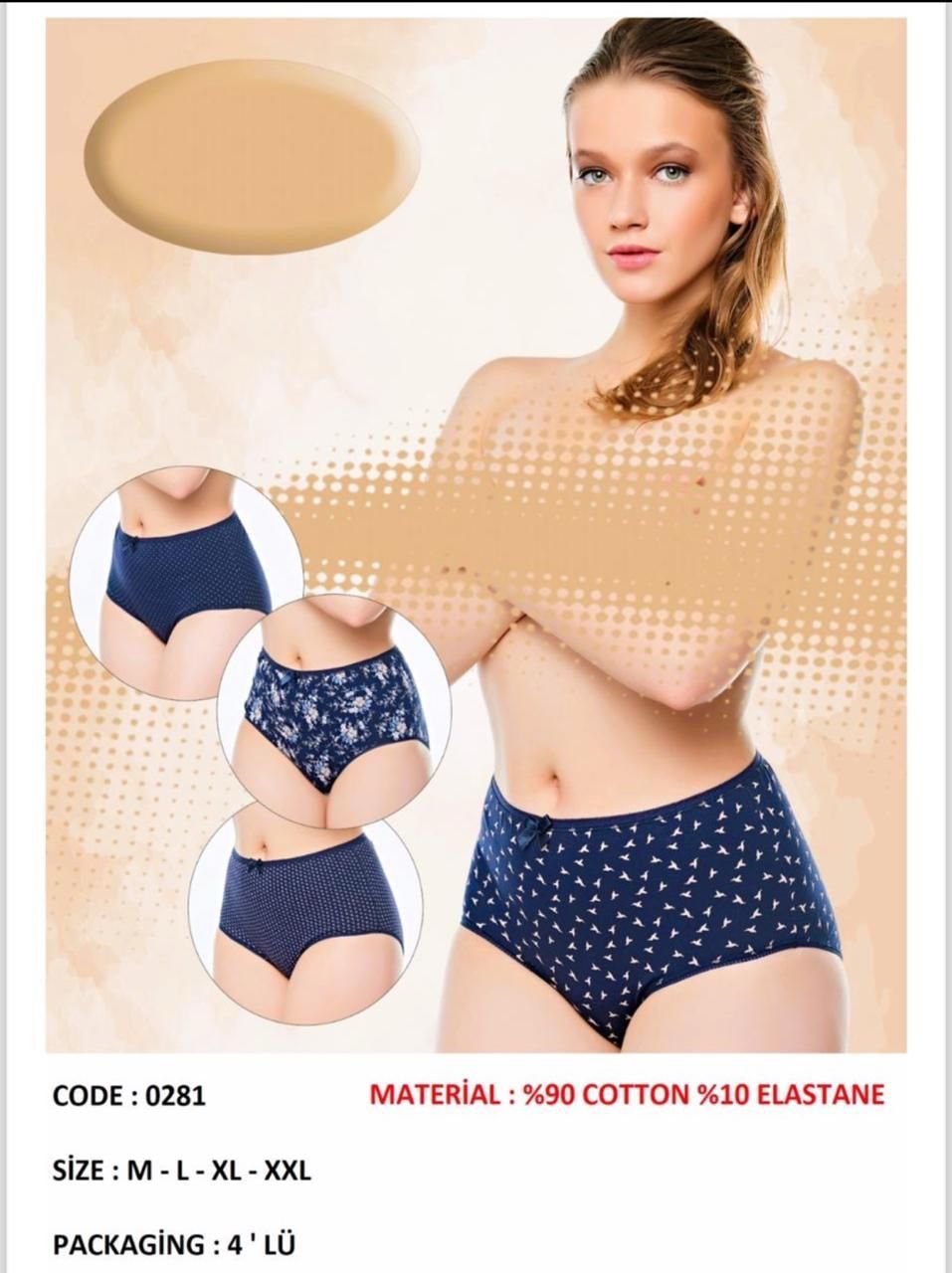 Belinay 0281 model Yüksək Bel Tuman Dəsti – Belinay 0281