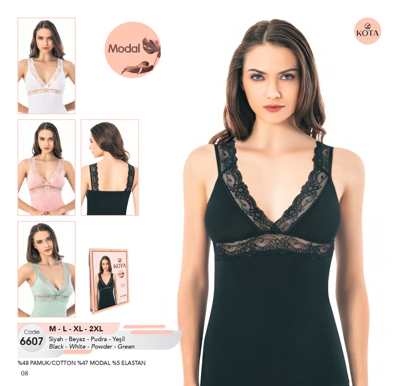 Kota 6607 Dantelli Alt Geyim – Kota 6607