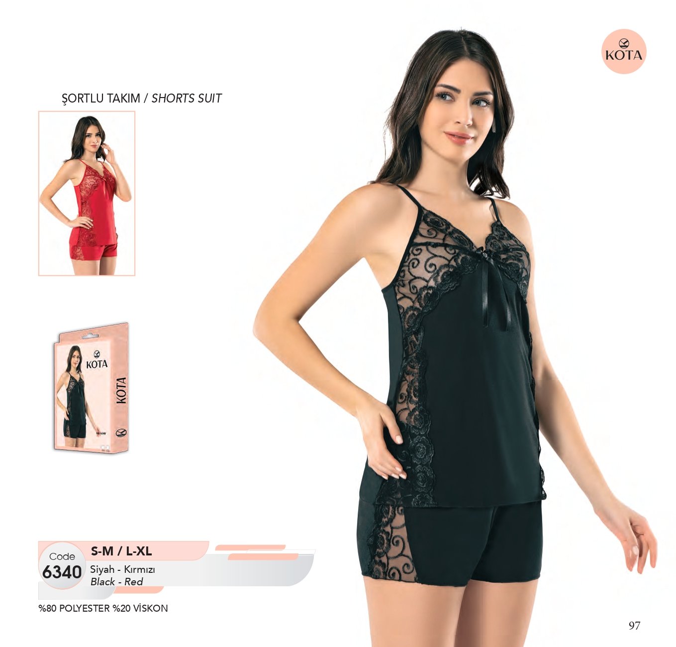 Kota 6340 gece geyimi Gecə Geyimi