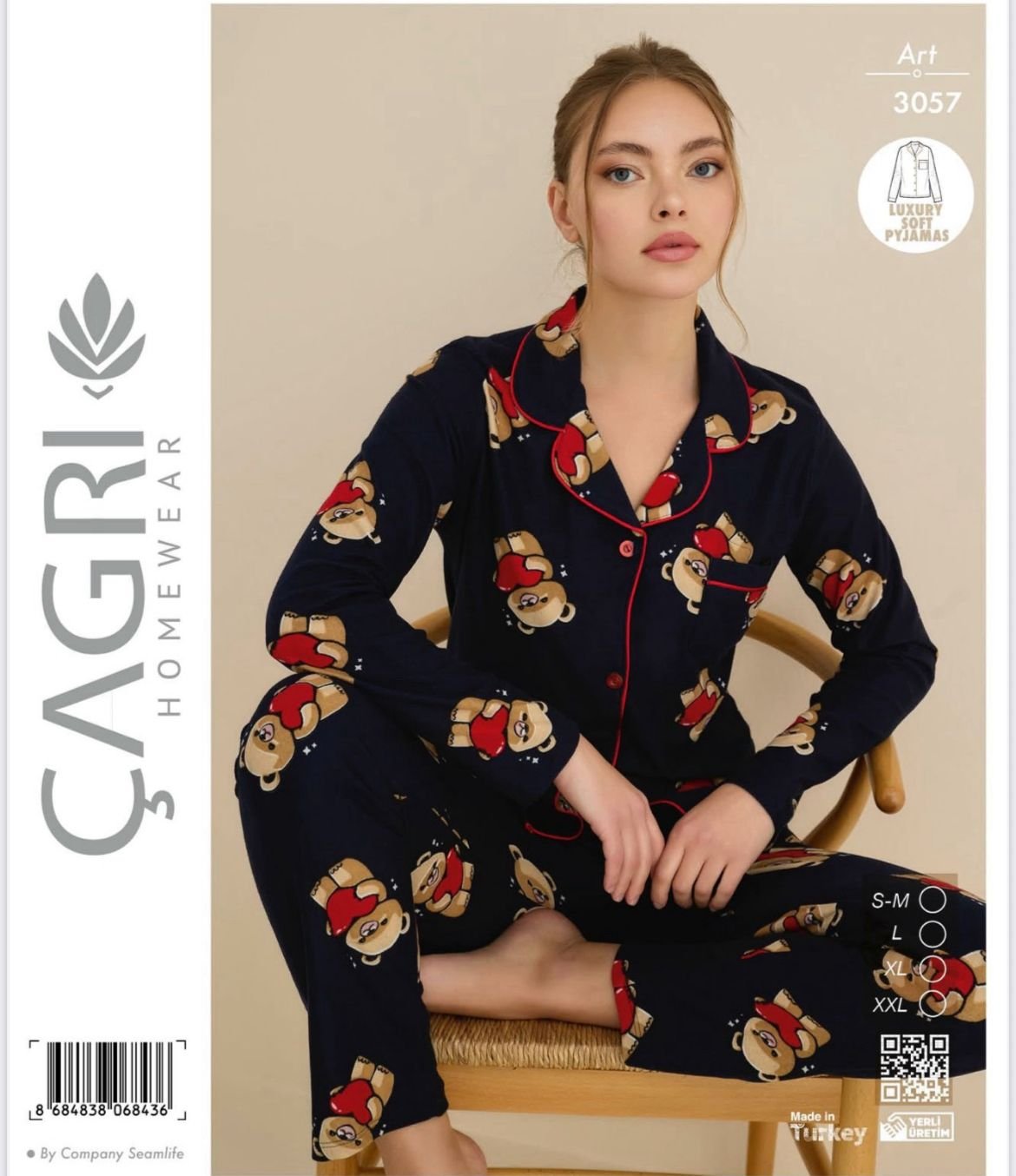 Pijama Dəsti – Çagri Homewear Çağrı 3057 Homewear Pijama Takımı