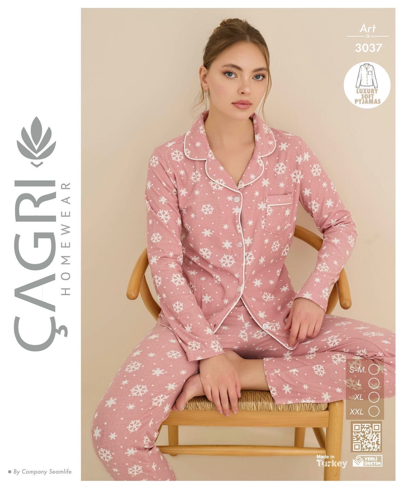 Qar Dənəcikli Pijamalar Qar Dənəcikli Pijama Dəsti