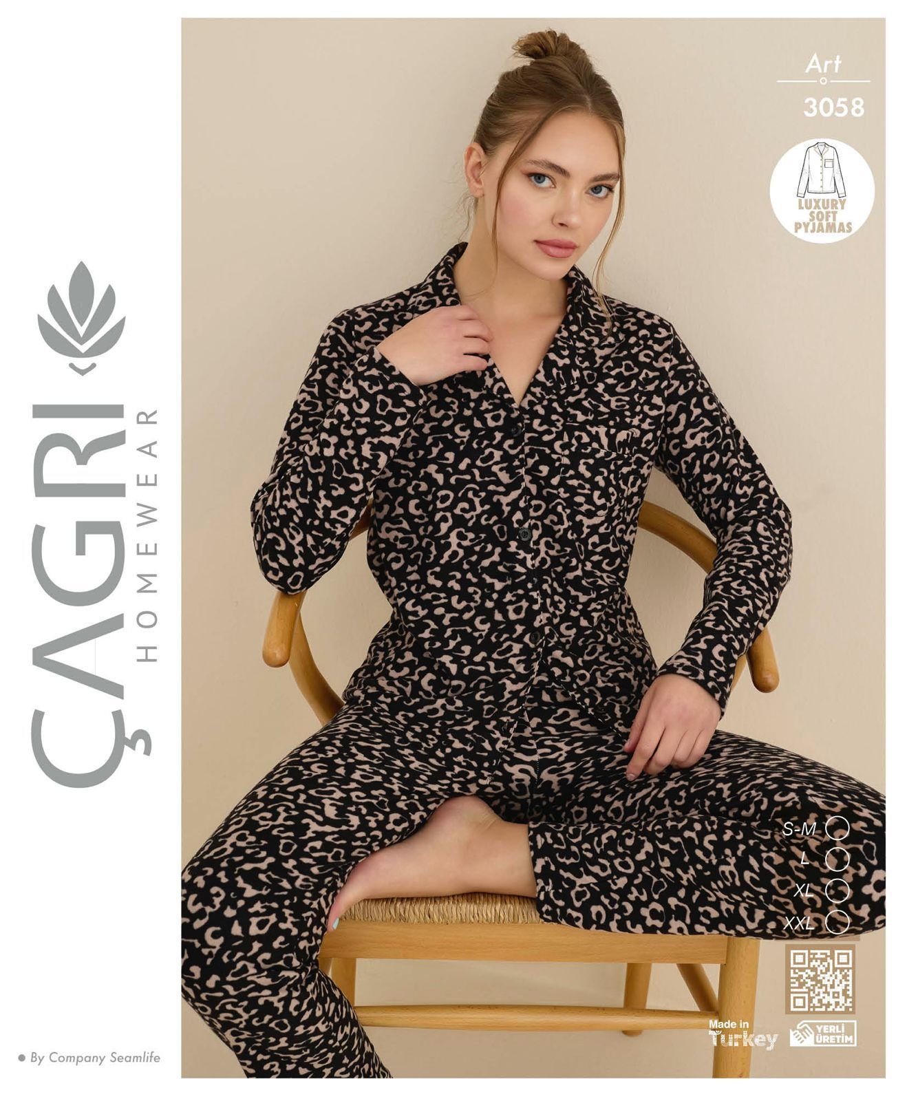 Pijamalar Leopar Pijama Dəsti