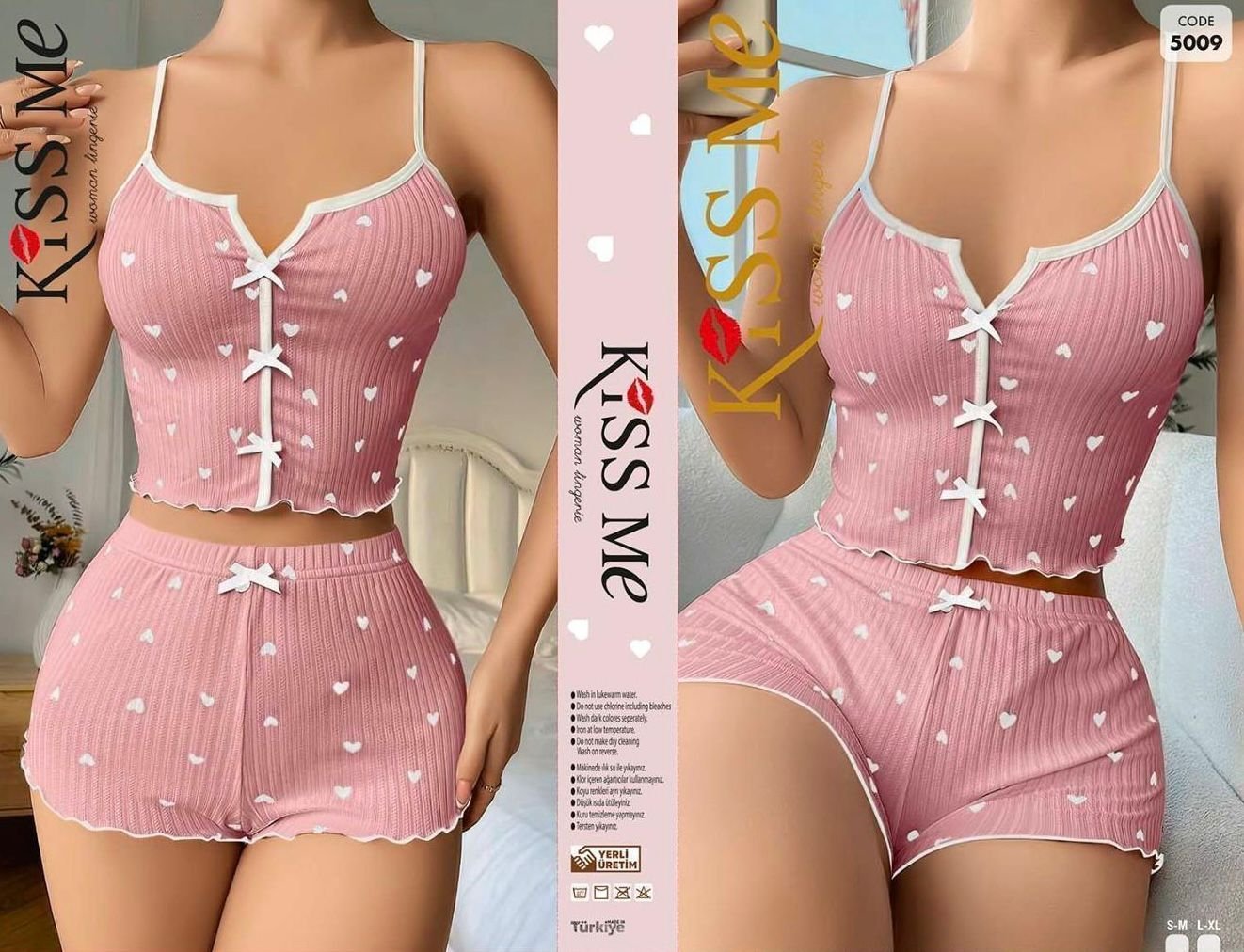 Ev Geyimi Şortlu Kiss Me Ev Geyimi Şortlu Kiss Me 5009
