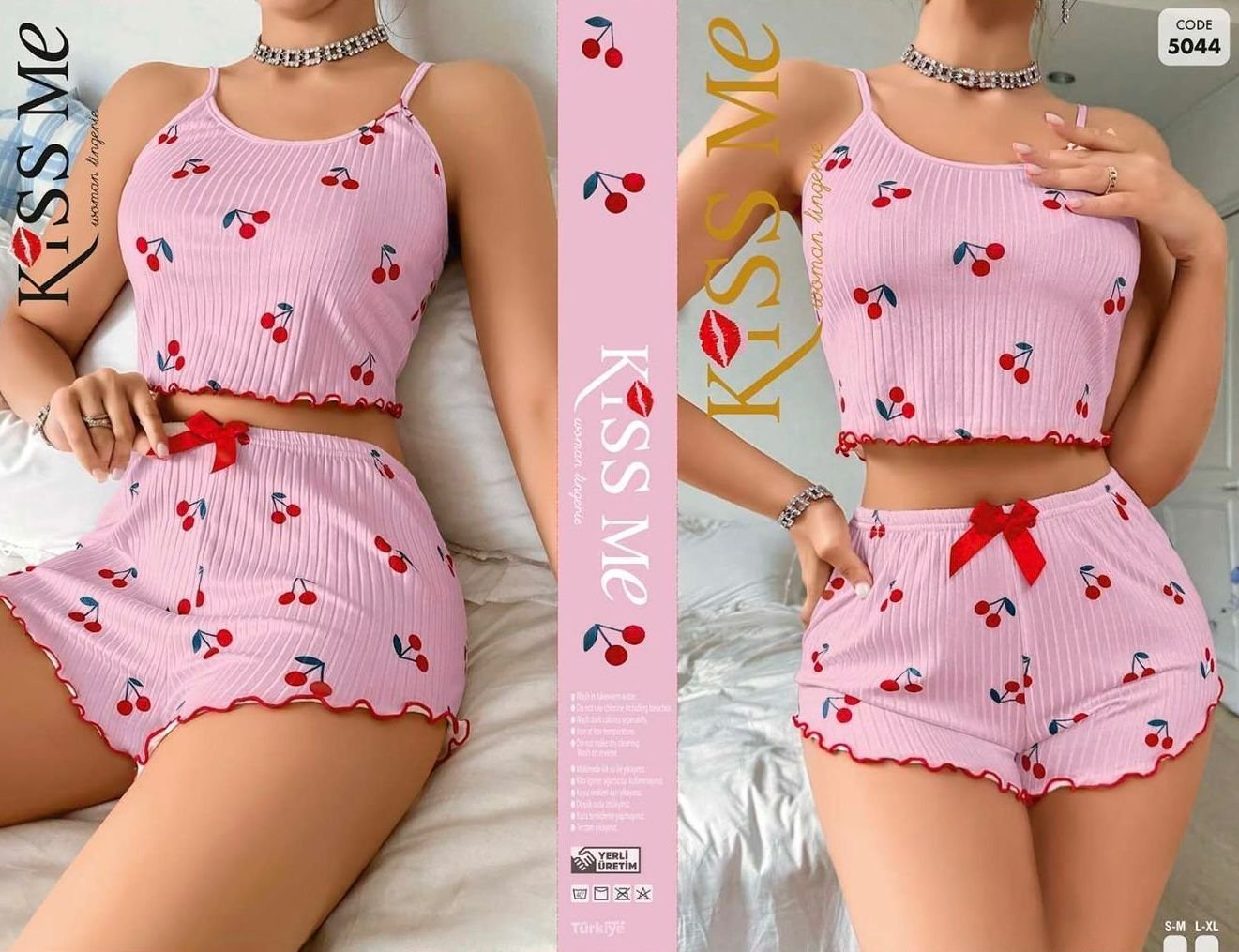 Ev Geyimi Şortlu Gece geyimi Ev Geyimi Şortlu Kiss Me 5044