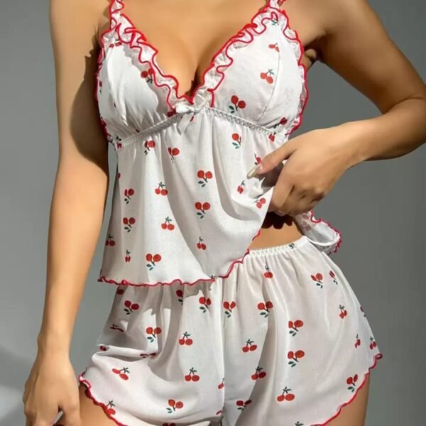Pijama albalılı ağ