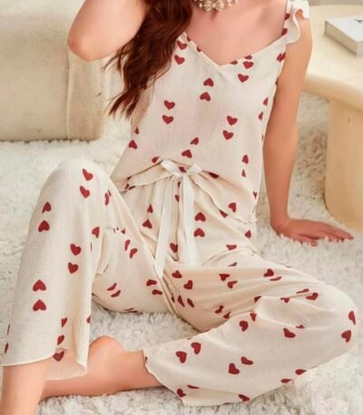 Pijama ürəkli model