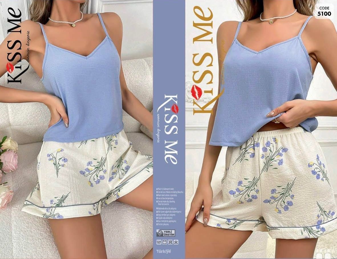 Ev Geyimi Şortlu Gece geyimi Ev Geyimi Şortlu Kiss Me 5100