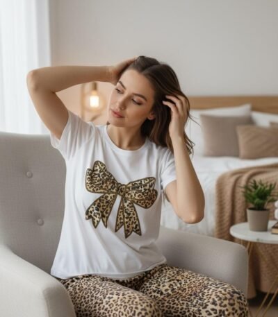 Pijama bəbir bantlı model