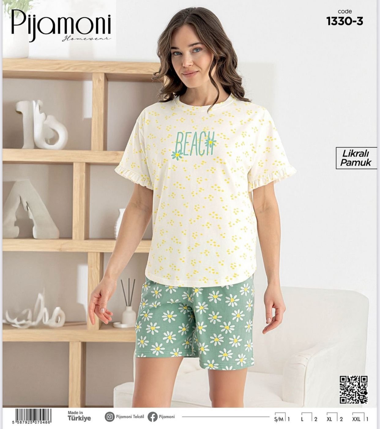 Pijama çobanyastığı naxışlı Pijamoni Pijama çobanyastığı naxışlı Pijamoni