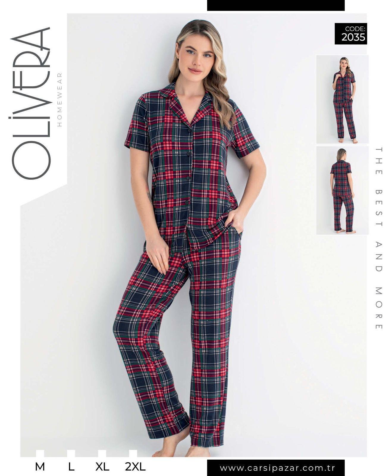Pijama damalı göy Pijama damalı göy