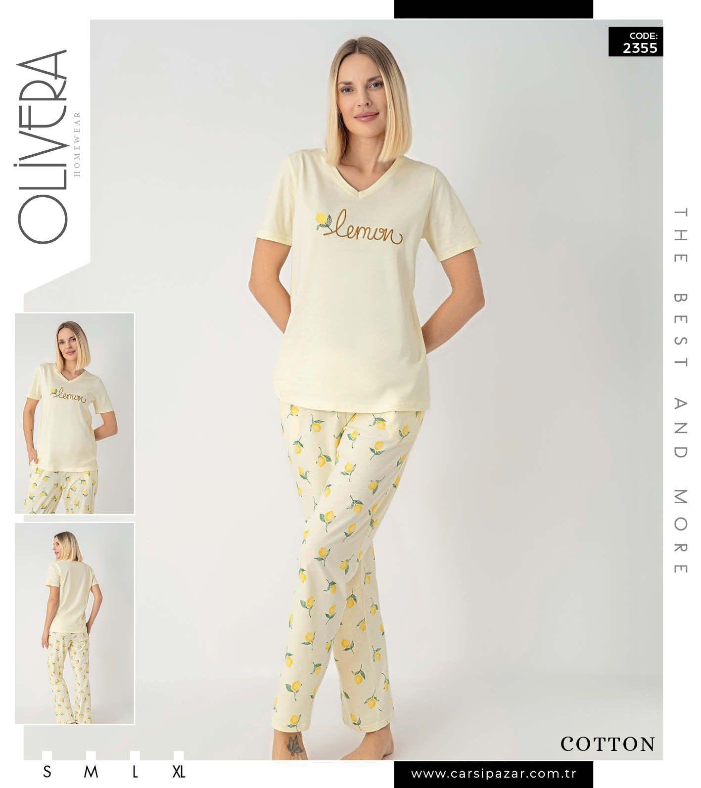 Pijama limon naxışlı Pijama limon naxışlı