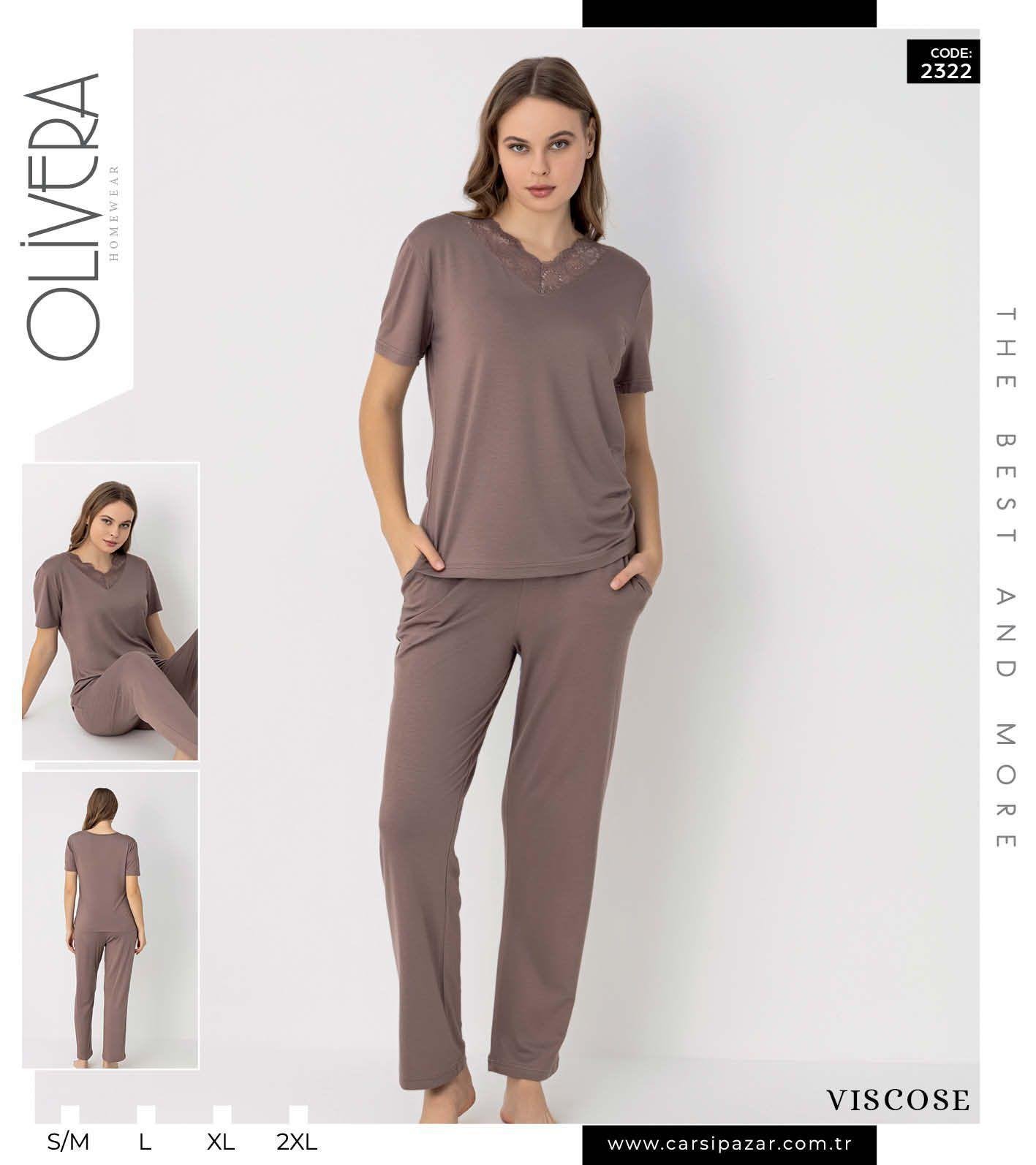 Pijama krujevalı viskoz Pijama krujevalı viskoz