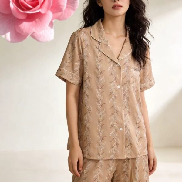 Pijama naxışlı qısaqol