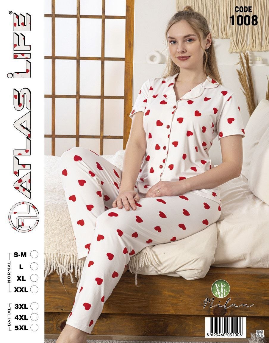 Pijama ürəkli pambıq Pijama ürəkli pambıq