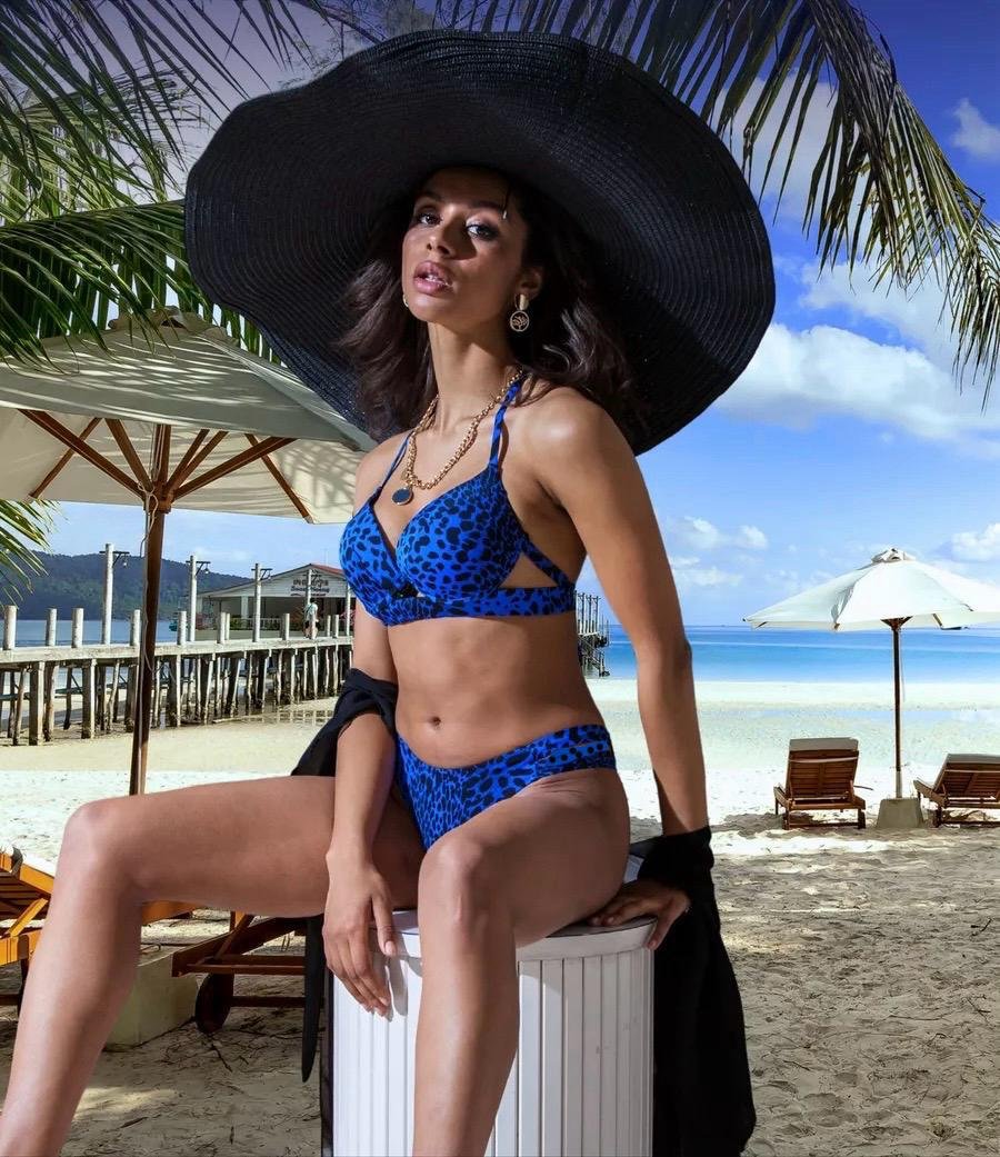 Leopard printli bikini dəsti Leopard printli bikini dəsti