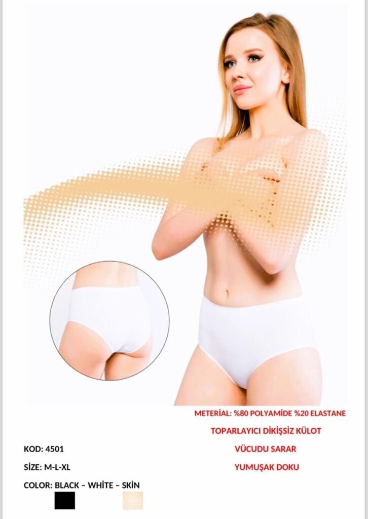 Toparlayıcı Tikişsiz Alt Geyim – Belinay 4501