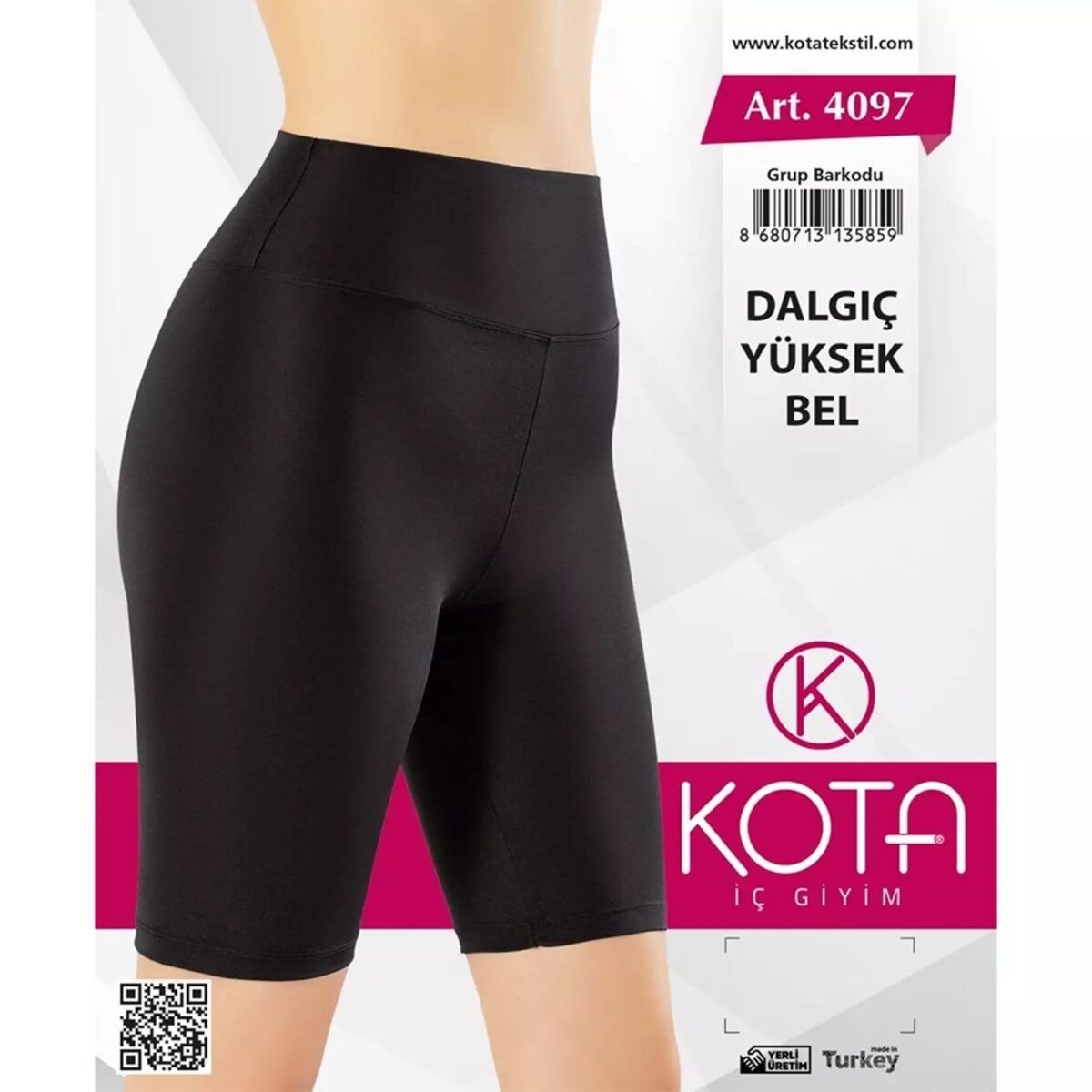 Yüksək Bel Diz Üstü Tayt – Kota 4097