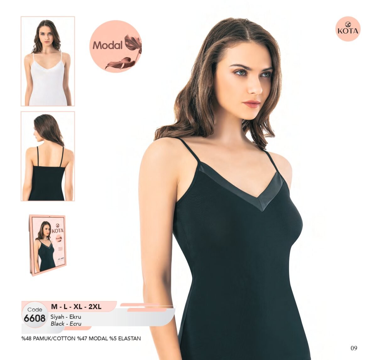Parıltılı Yaxa Alt Geyim – Kota 6608