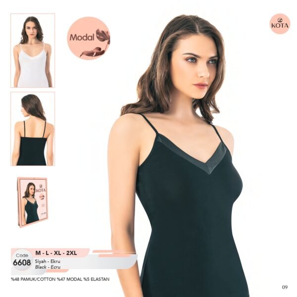 Parıltılı Yaxa Alt Geyim – Kota 6608