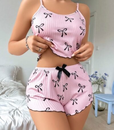 Şortikli Gecə Dəsti – Lily Bianca 13095