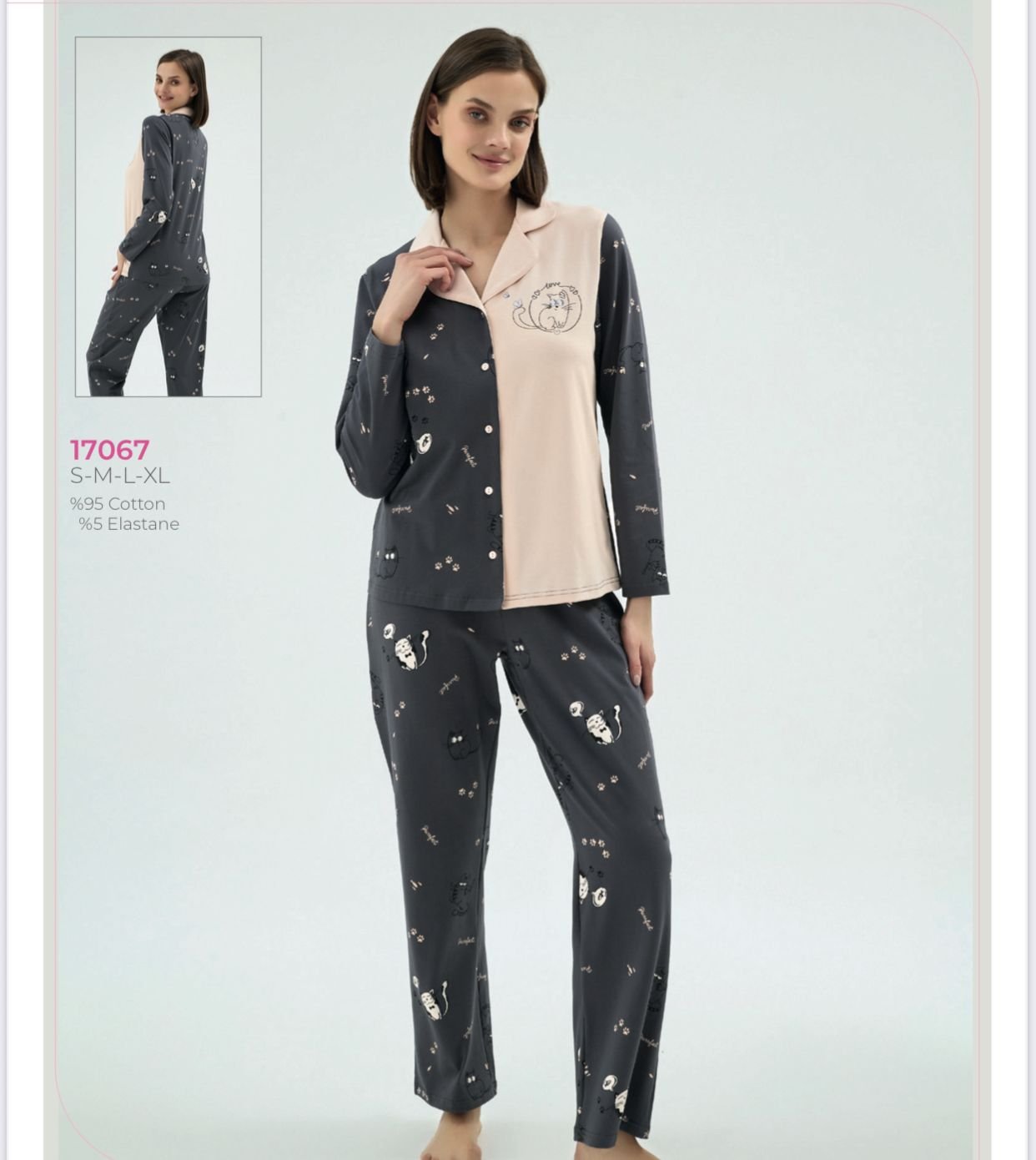 Sevim 17067 Sevim 17067 Interlok Soft Pijama Dəsti