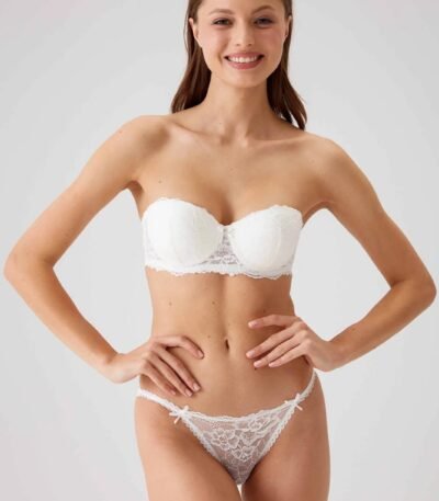 Pierre Cardin 4563 Strapless Push-Up Büstqalter + Tanga Dəsti