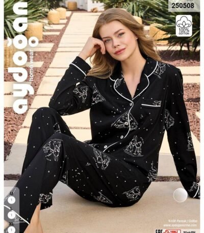 Naxışlı Pijama Dəsti
