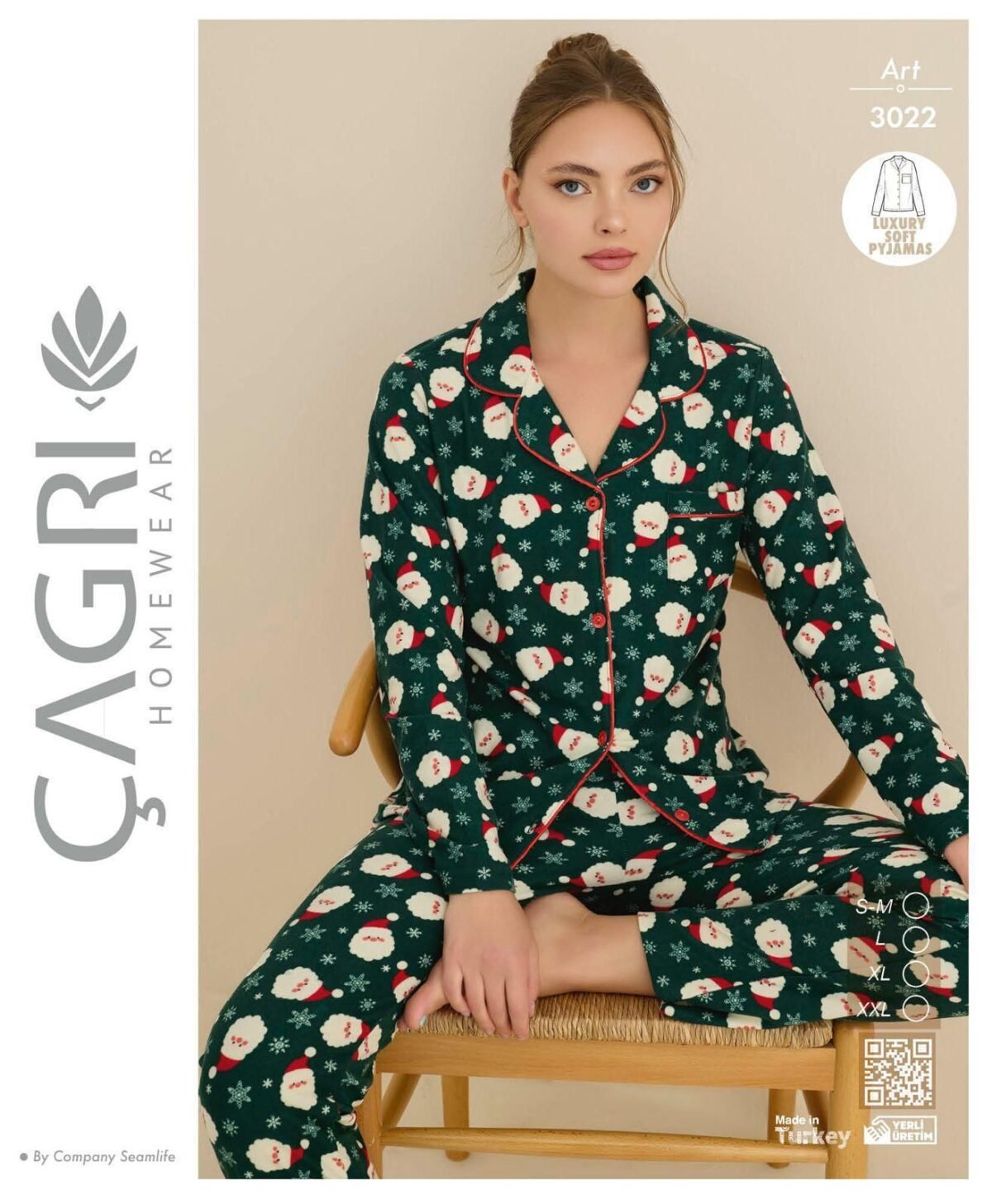 Yeni İl Şaxta Baba Pijama Dəsti