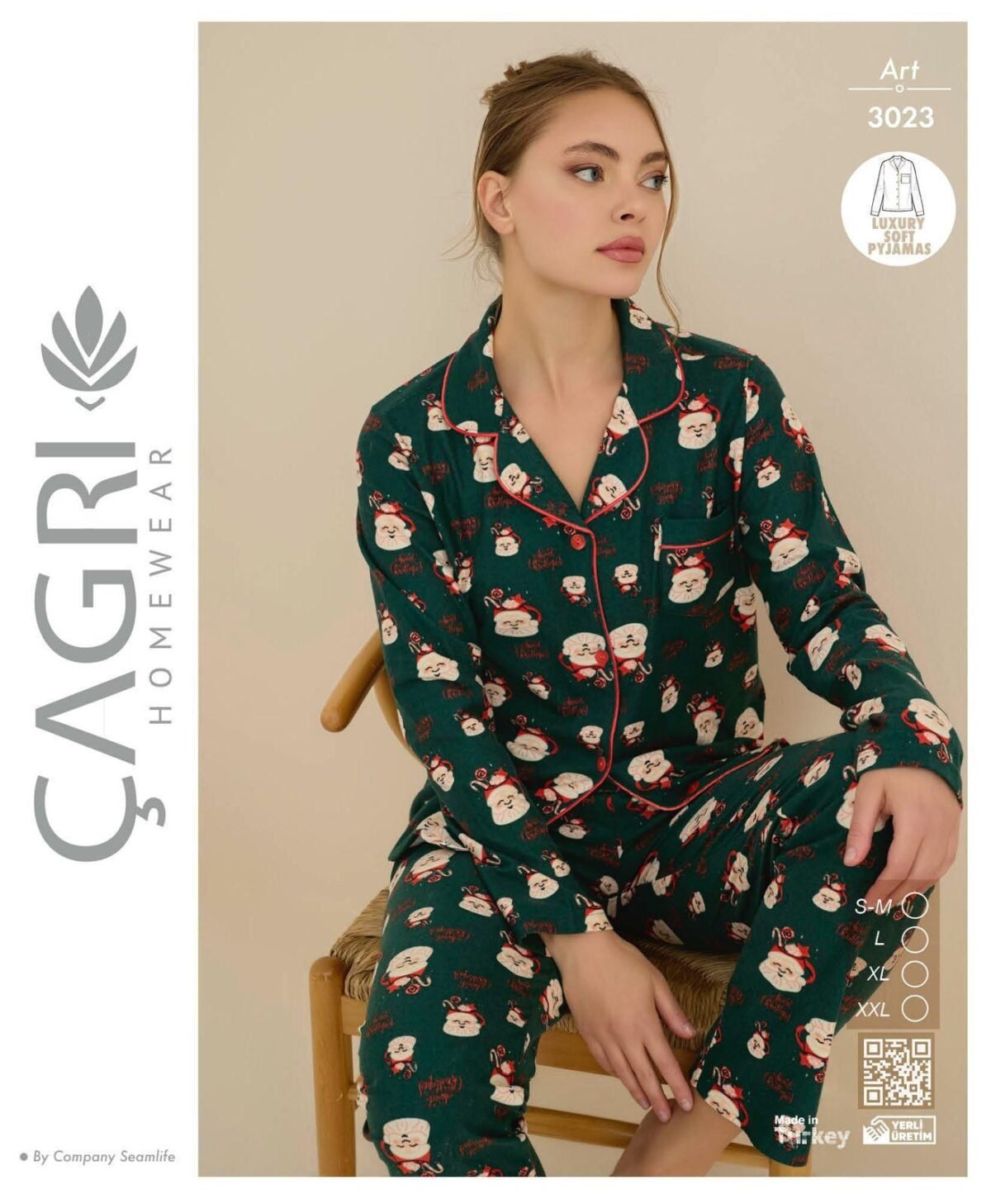 Yeni İl Şaxta Baba Pijama Dəsti