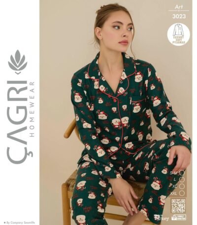 Yeni İl Şaxta Baba Pijama Dəsti