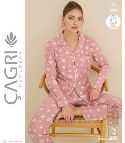 Qar Dənəcikli Pijama Dəsti