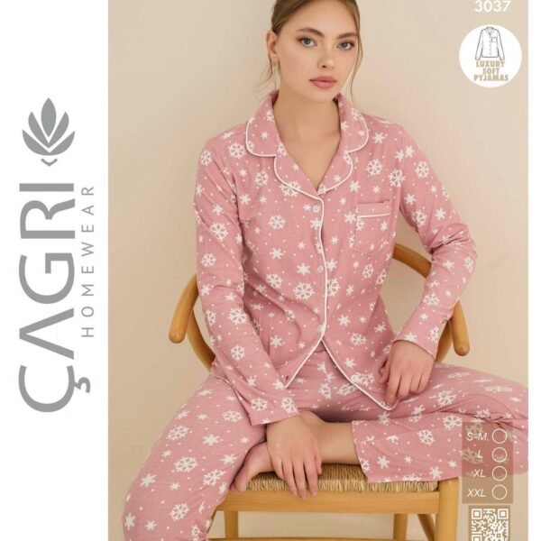 Qar Dənəcikli Pijama Dəsti