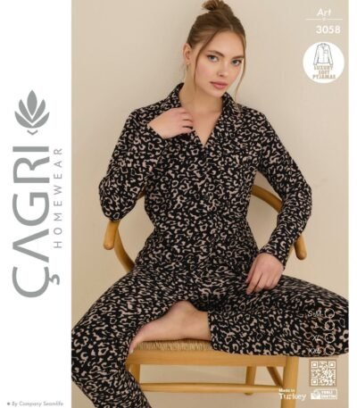 Leopar Pijama Dəsti