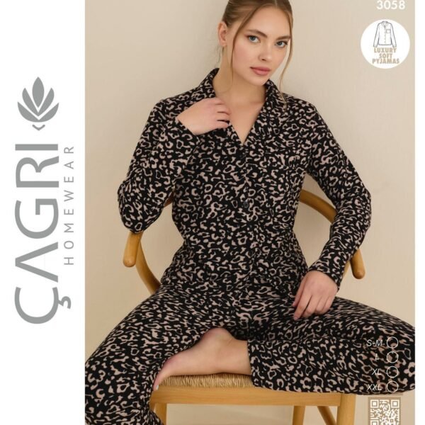 Leopar Pijama Dəsti