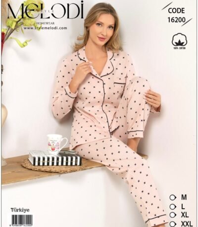 Pambıq Pijama Melodi 16200 (100% Pambıq)