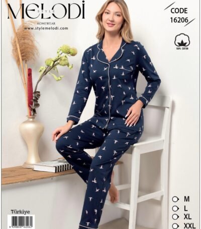 Pambıq Pijama Melodi 16206 (100% Pambıq)