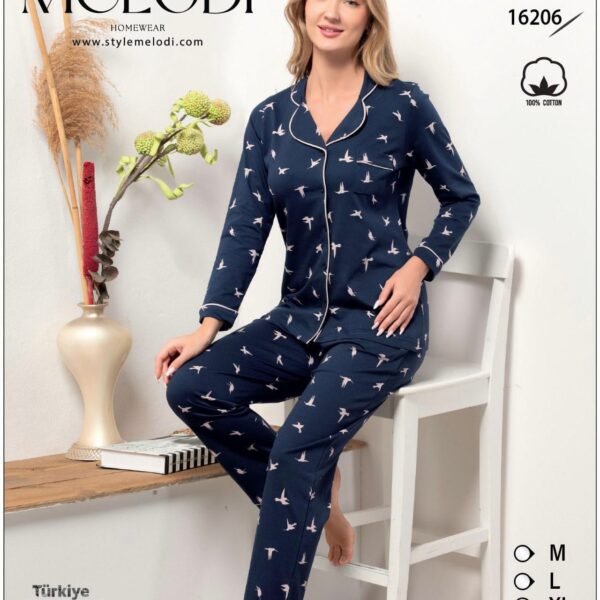 Pambıq Pijama Melodi 16206 (100% Pambıq)