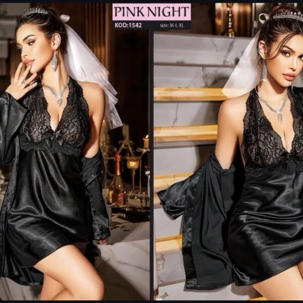 Gecəlik atlas güpürlü