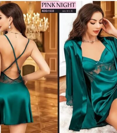 Fantazi tünd yaşıl gecəlik