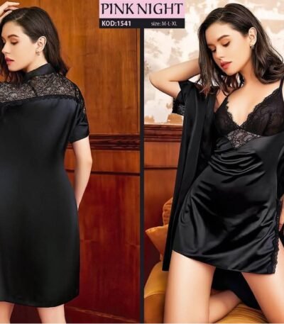 Fantazi qara krujevalı gecəlik