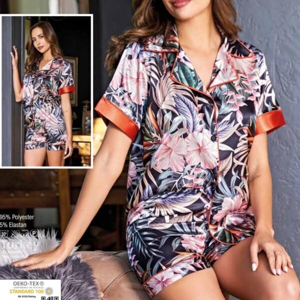 Atlas şortlu gecəlik