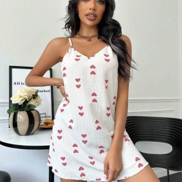 Gecəlik qırmızı ürəkli