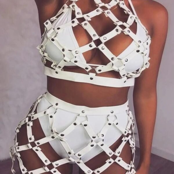 Fantazi dəri kəmərli dəst