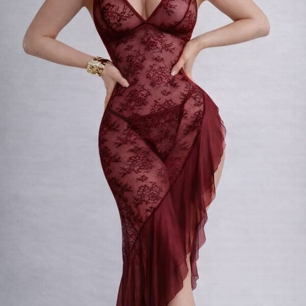 Fantazi qırmızı krujeva