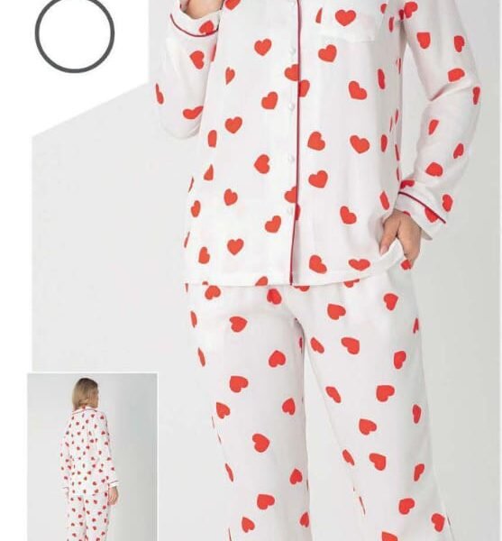 Platinum Dokuma Pambıq Pijama Olivera 2206