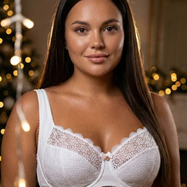 Ağ Krujevalı Full-Cup Bralet