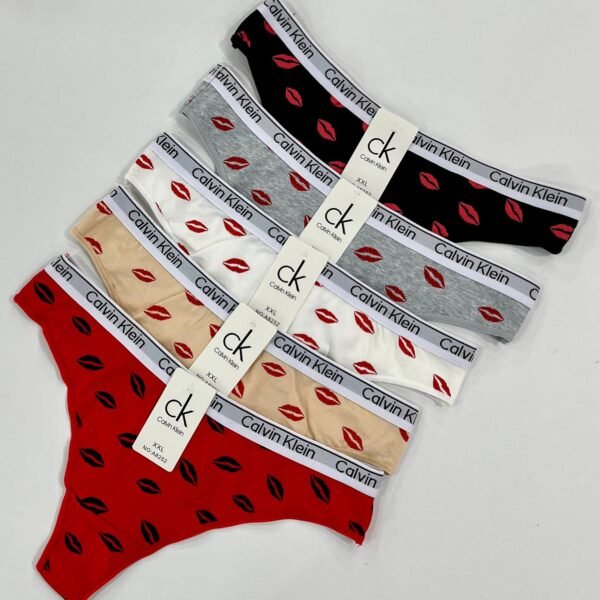 Calvin Klein dodaq naxışlı pambıq alt paltarı