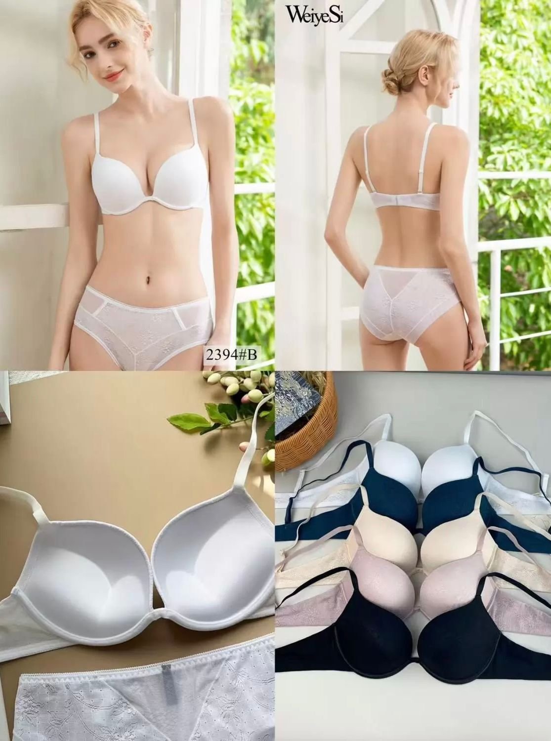 Weiyesi naxışlı tül büstqalter Weiyesi naxışlı tül büstqalter