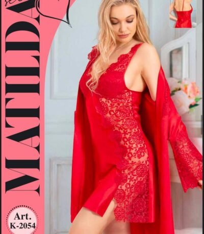 Fantazi qırmızı güpürlü