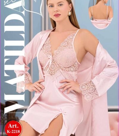 Atlas çəhrayı dəst